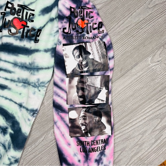 Nwt rue 21 plus poetic justice 2pac tie dye hoodie sweatshirt - Picture 3 of 5